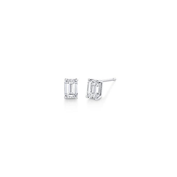 Eternalle Lab-Grown 14k White Gold Solitaire Earrings 1 ct. tw.