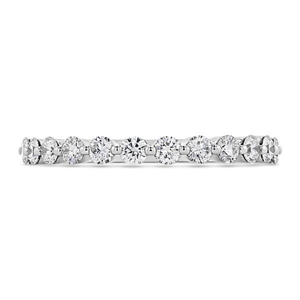 Henri Daussi 14k White Gold Diamond Wedding Band 3/8 ct. tw.