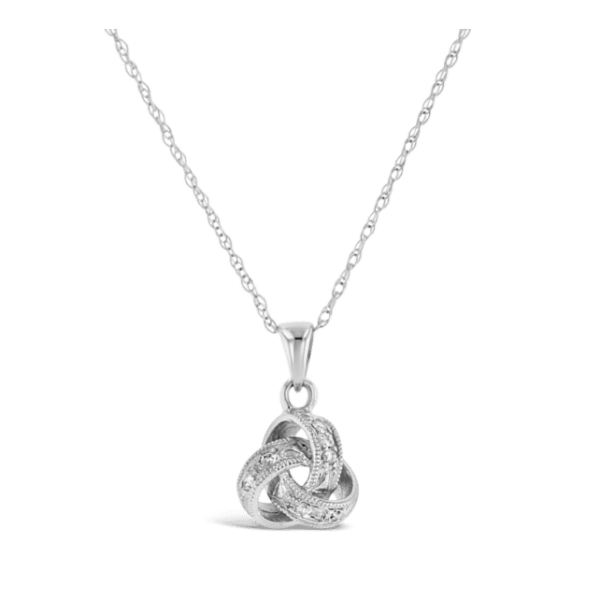 14k White Gold Pendant .04 ct. tw.