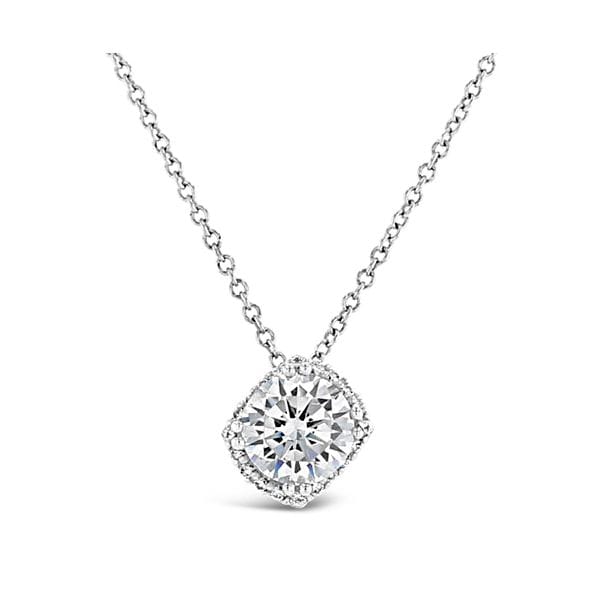 Tacori Jewelry 18k White Gold Pendant .08 ct. tw.