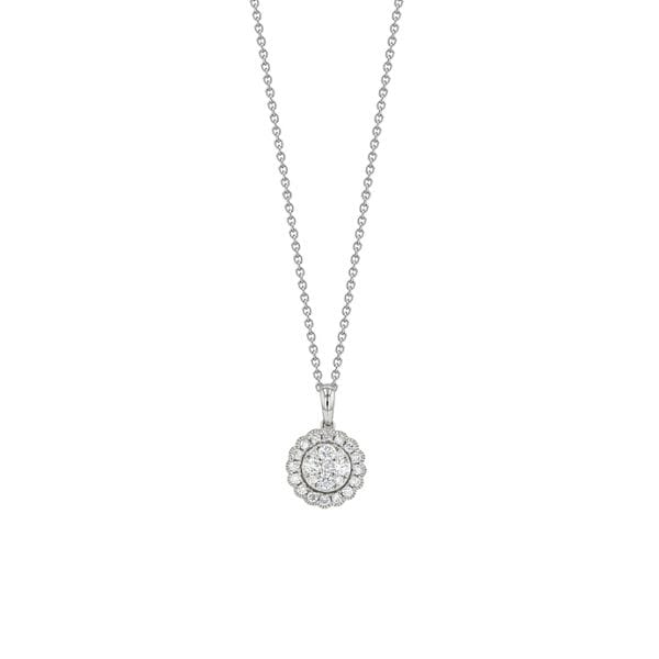 14k White Gold Pendant 5/8 ct. tw.