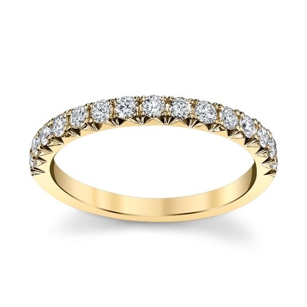 Henri Daussi 14k Yellow Gold Diamond Wedding Band 3/8 ct. tw.