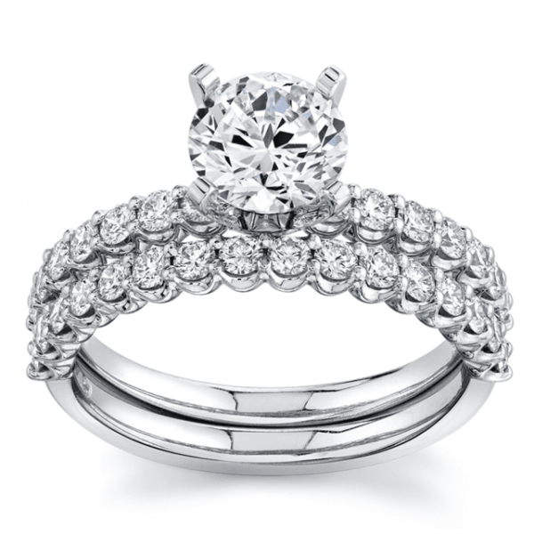 RB Signature 14k White Gold Diamond Wedding Set 5/8 ct. tw.