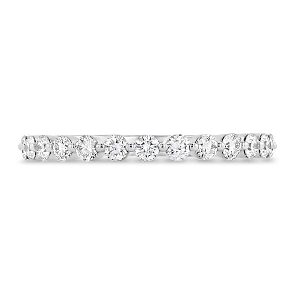 Henri Daussi 14k White Gold Diamond Wedding Band 3/8 ct. tw.