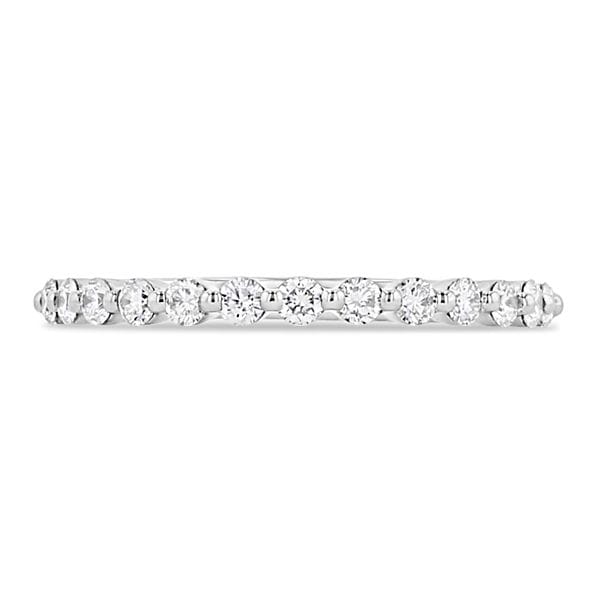 Henri Daussi 14k White Gold Diamond Wedding Band 3/8 ct. tw.