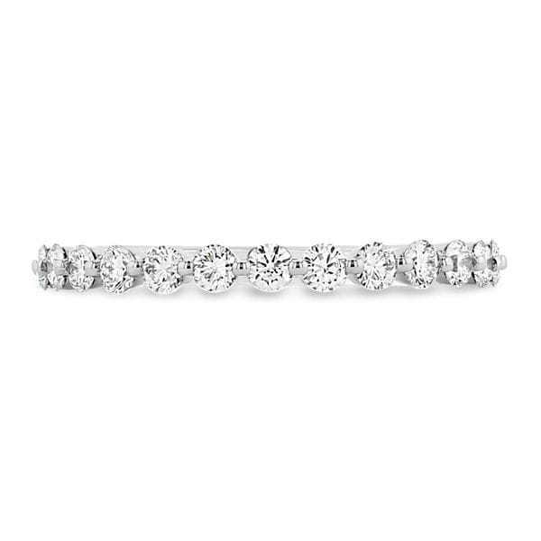 Henri Daussi 18k White Gold Diamond Wedding Band 3/8 ct. tw.