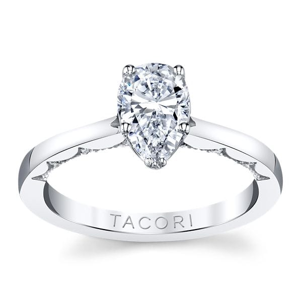 Tacori 14k White Gold Diamond Engagement Ring Setting .06 ct. tw.