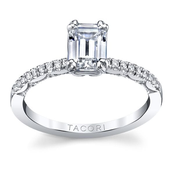 Tacori 14k White Gold Diamond Engagement Ring Setting 1/6 ct. tw.