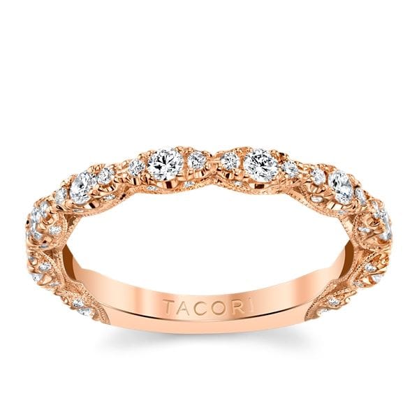 Tacori 18k Rose Gold Diamond Wedding Band 1/2 ct. tw.