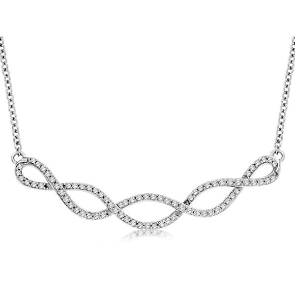 14k White Gold Pendant 1/2 ct. tw.