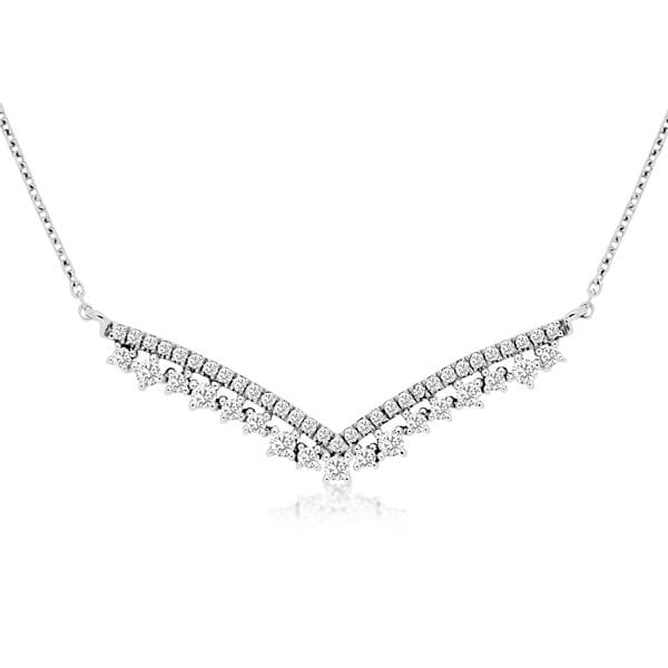 14k White Gold Pendant 1/4 ct. tw.