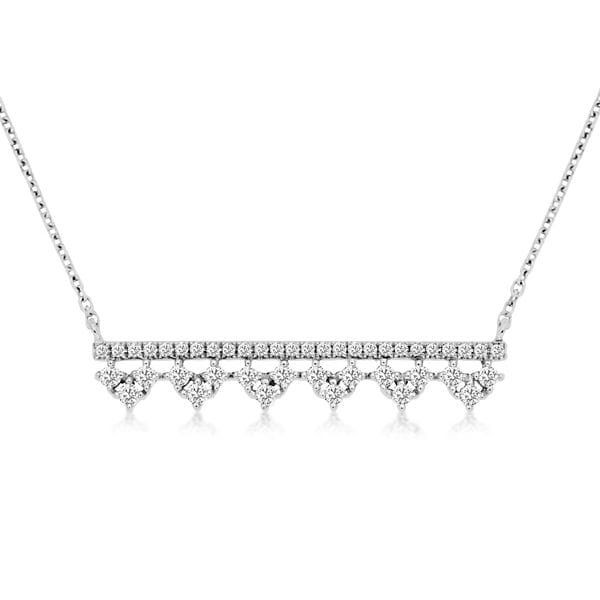 14k White Gold Pendant 1/4 ct. tw.