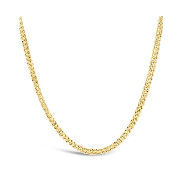 14k Yellow Gold 22" Hollow Franco Chain