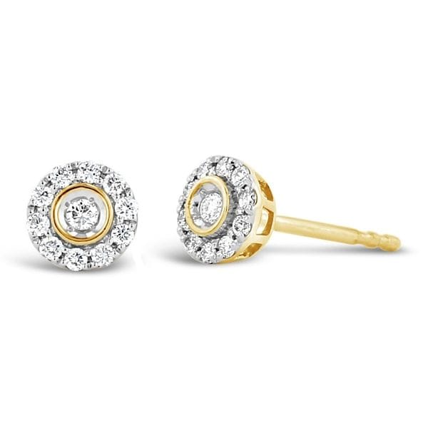 14k Yellow Gold Earrings 1/6 ct. tw.