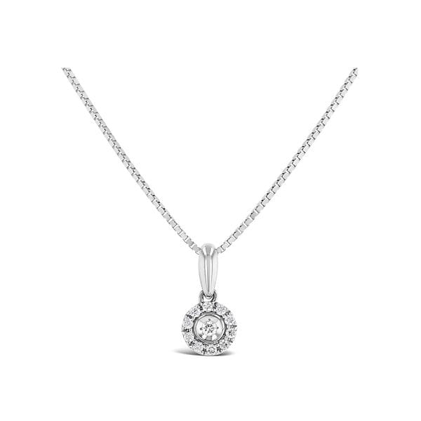 14k White Gold Pendant .07 ct. tw.