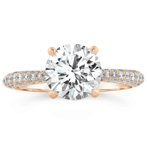 Tacori 18k Rose Gold Diamond Engagement Ring Setting 1/2 ct. tw.