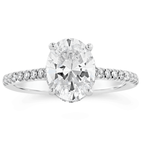 Simon G. 18k White Gold Diamond Engagement Ring Setting 1/4 ct. tw.