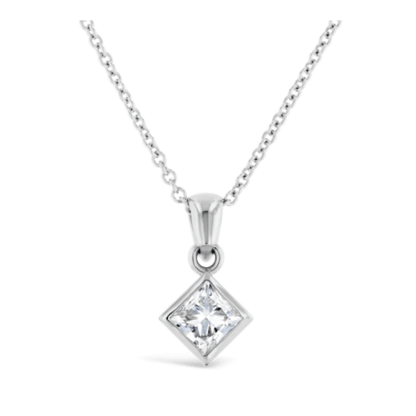14k White Gold Pendant 1/2 ct. tw.