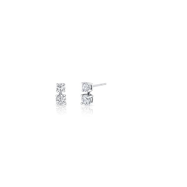 Eternalle Lab-Grown 14k White Gold Earrings 1 ct. tw.