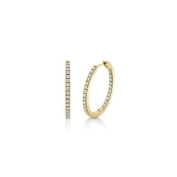 Memoire 18k Yellow Gold Earrings 3/4 ct. tw.