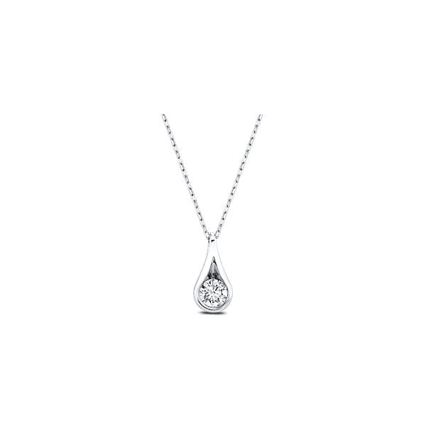 14k White Gold Pendant 1/3 ct. tw.