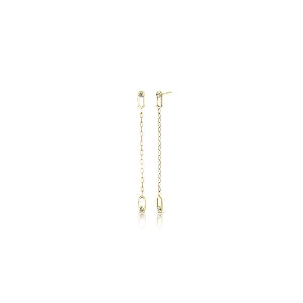 Michael M. 14k Yellow Gold Earrings 1/8 ct. tw.