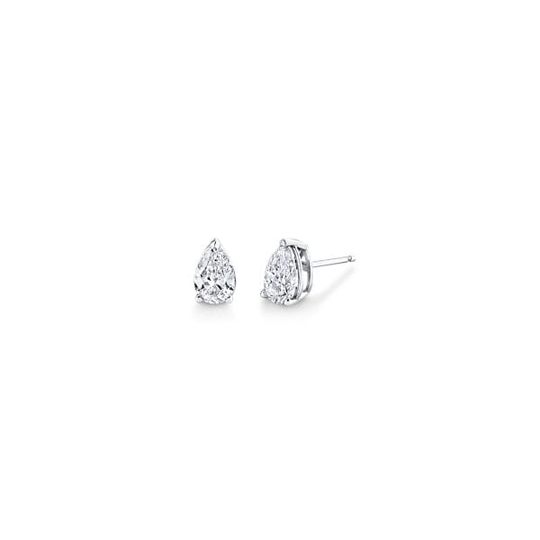 Eternalle Lab-Grown 14k White Gold Solitaire Earrings 1 ct. tw.