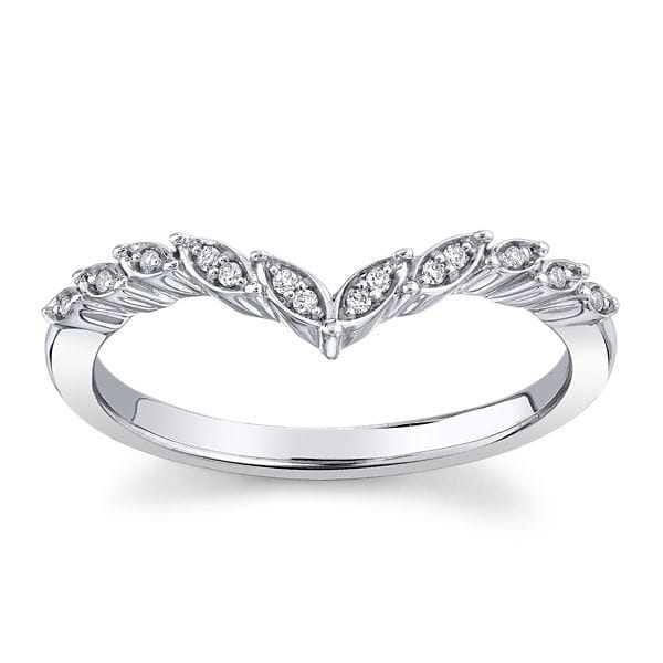 14k White Gold Diamond Wedding Band 0.05 ct. tw.