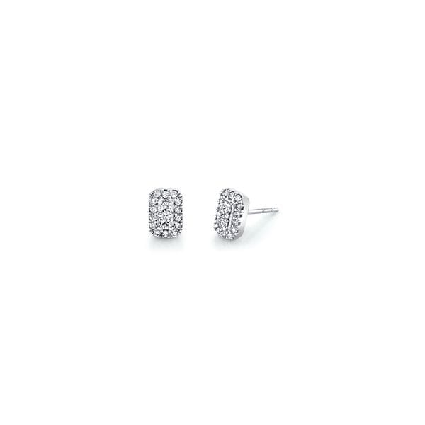 14k White Gold Earrings 1/4 ct. tw.