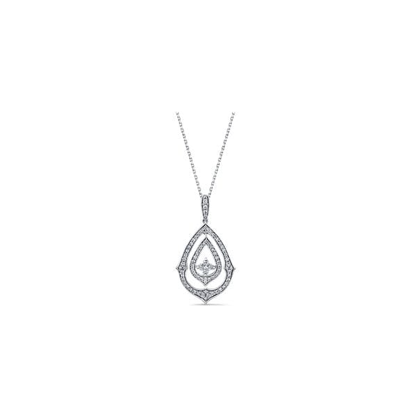 14k White Gold Pendant 1/2 ct. tw.