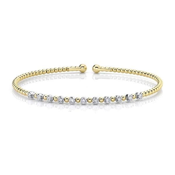 Gabriel & Co. 14k Yellow Gold and 14k White Gold Bracelet 1/3 ct. tw.