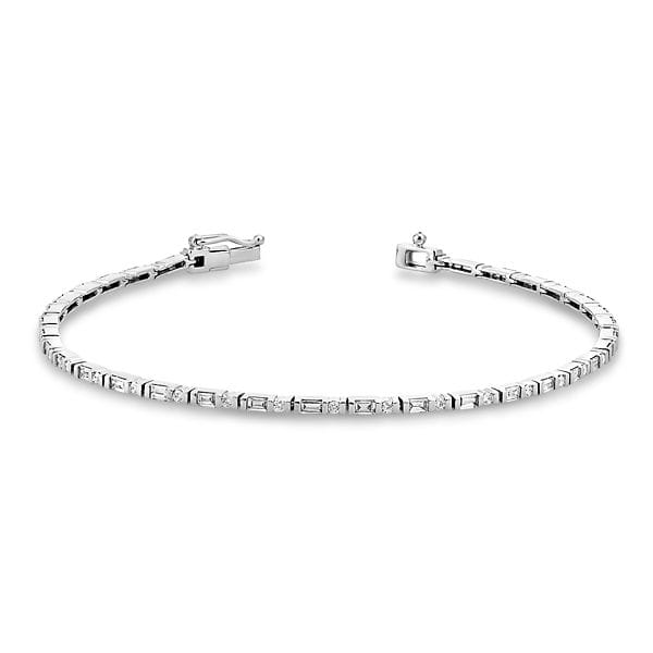 Shy Creation 14k White Gold Bracelet 1 ct. tw.