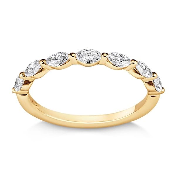 Henri Daussi 14k Yellow Gold Diamond Wedding Band 1/2 ct. tw.