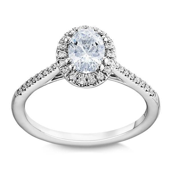 Coast Diamond 14k White Gold Diamond Engagement Ring Setting 1/5 ct. tw.