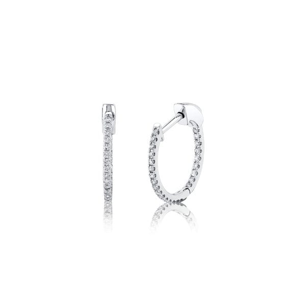 14k White Gold Earrings 1/4 ct. tw.
