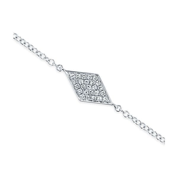 Shy Creation 14k White Gold Bracelet .05 ct. tw.