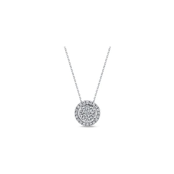 14k White Gold Pendant 1 ct. tw.