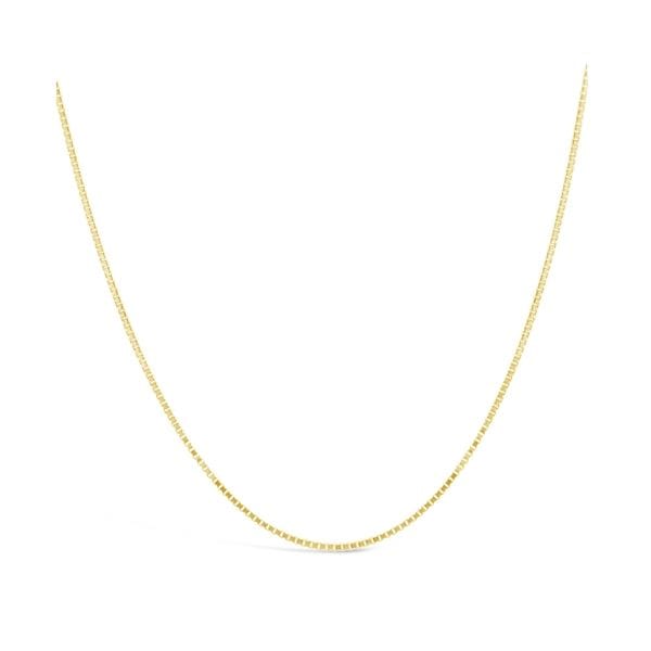 14k Yellow Gold 24" Adjustable Box Chain