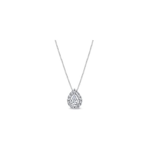 Eternalle Lab-Grown 14k White Gold Pendant 5/8 ct. tw.