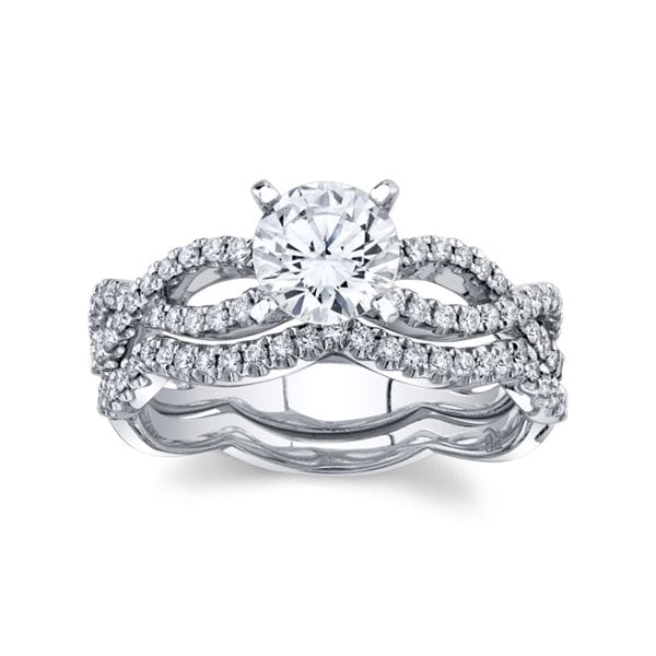 RB Signature 14k White Gold Diamond Wedding Set 1/3 ct. tw.
