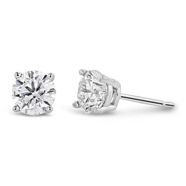 Eternalle Lab-Grown 14k White Gold Solitaire Earrings 1 ct. tw.