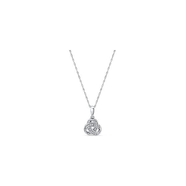 14k White Gold Pendant .04 ct. tw.