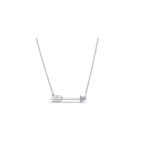Gabriel & Co. 14k White Gold Necklace .02 ct. tw.