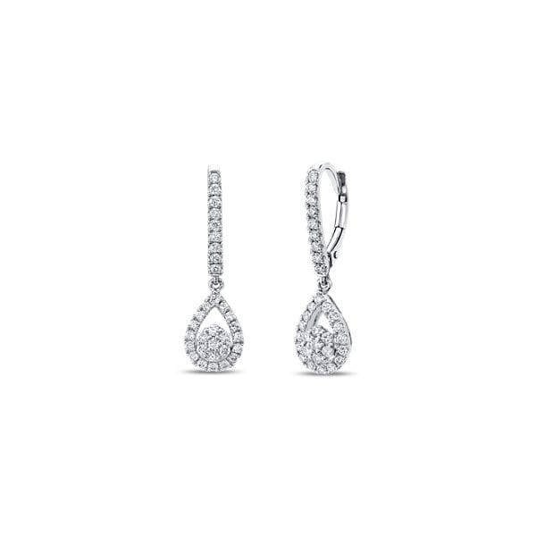 Eternalle Lab-Grown 14k White Gold Earrings 3/4 ct. tw.