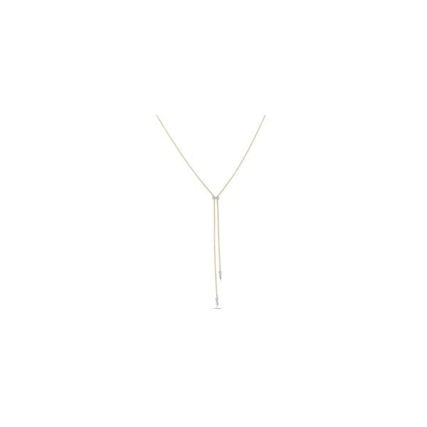 Gabriel & Co. 14k Yellow Gold and 14k White Gold Necklace .07 ct. tw.