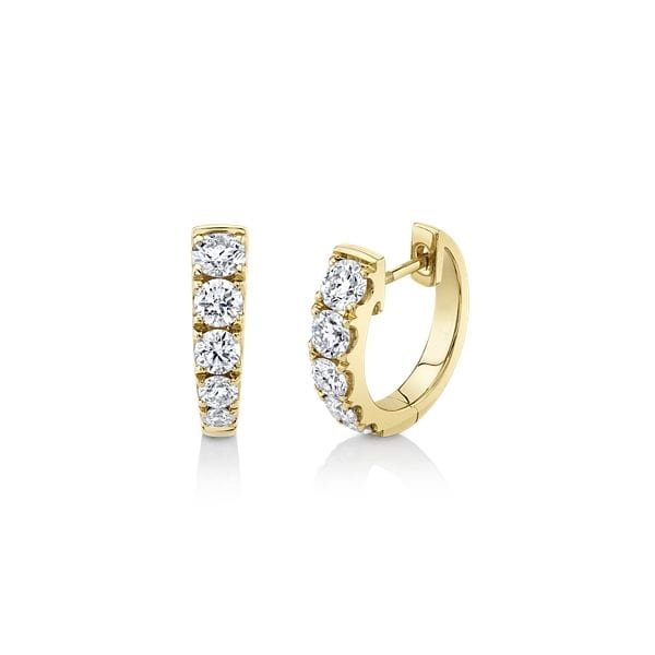 Memoire 18k Yellow Gold Earrings 7/8 ct. tw.