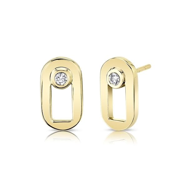 Michael M. 14k Yellow Gold Earrings .08 ct. tw.