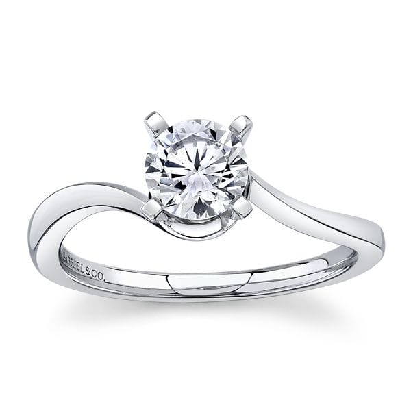 Gabriel & Co. 14k White Gold Diamond Engagement Ring Setting