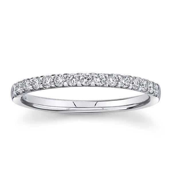 Memoire Platinum Diamond Wedding Band 1/4 ct. tw.