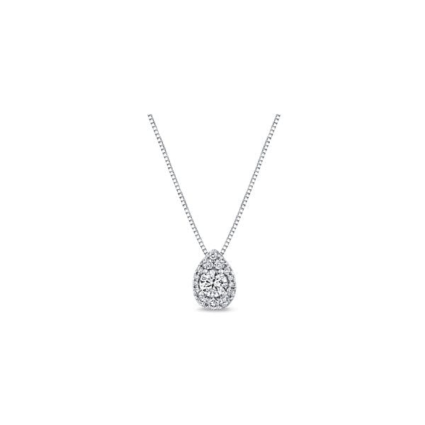 14k White Gold Pendant 1/2 ct. tw.